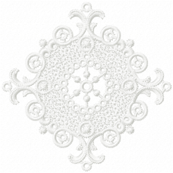 3D Specialty Lace And Swan Embroidery Design 4 3D Specialty Lace And Swan Embroidery Design 4